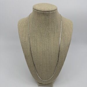 Sterling Silver .925 Marked 22" Chain Made In Italy Classic Timeless Jewerly